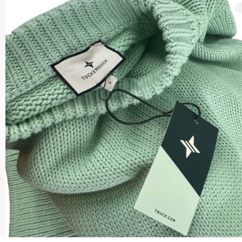 Tuckernuck Mint Green Knit Sweater Size Small - Picture 3 of 12